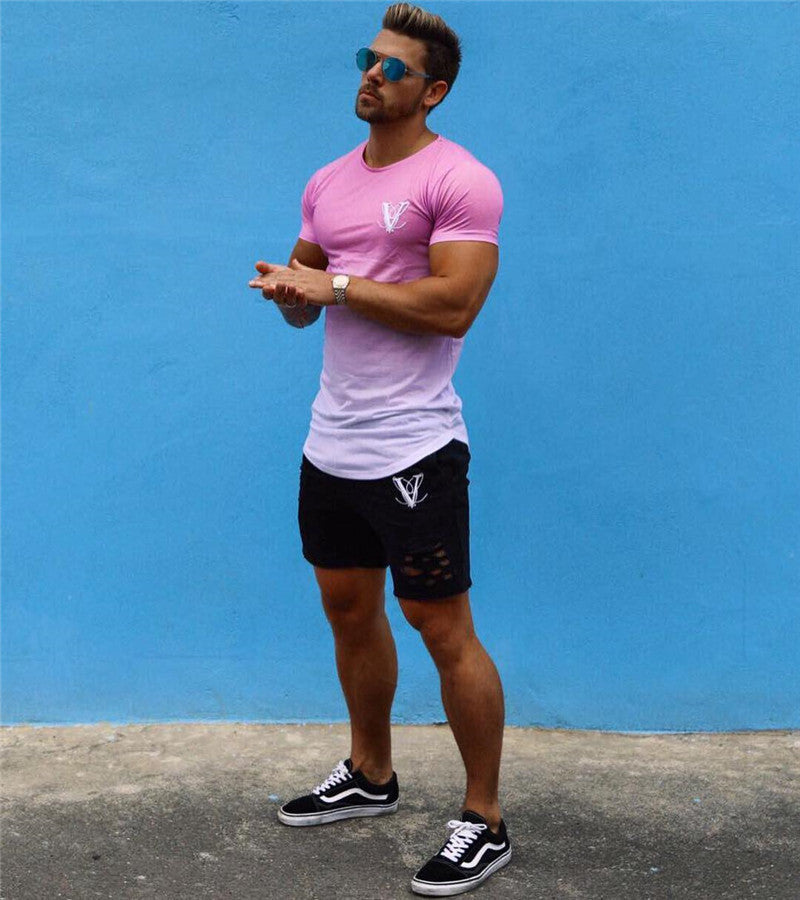 Men's Muscle Fit Cotton Gym T-Shirt — Bodybuilding Workout Top (M–XXL)
