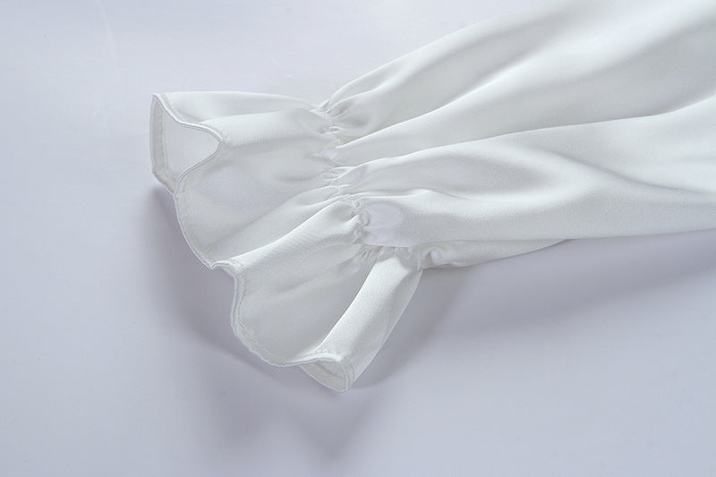 Back Dress, White Dress, Light Luxury, And Usually Wear Hepburn Ladies French Dress Niche