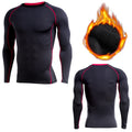 Men's Training Fitness Tracksuit — Stretchy Polyester Spandex Workout Set (S–3XL)