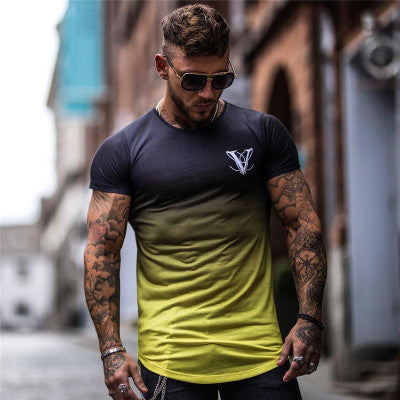 Men's Muscle Fit Cotton Gym T-Shirt — Bodybuilding Workout Top (M–XXL)