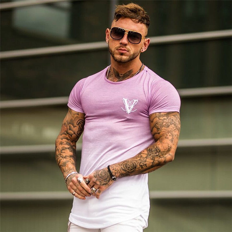 Men's Muscle Fit Cotton Gym T-Shirt — Bodybuilding Workout Top (M–XXL)