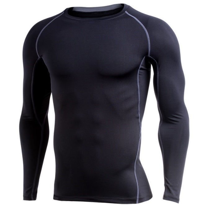 Men's Training Fitness Tracksuit — Stretchy Polyester Spandex Workout Set (S–3XL)